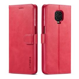 IMEEKE Wallet tok Xiaomi Redmi Note 9S / Note 9 Pro rózsaszín
