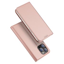 DUX Wallet tok Apple iPhone 15 Pro rózsaszín