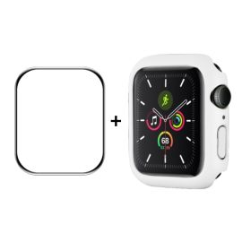 ENKAY Műanyag borítás védőfóliával Apple Watch 9 / 8 / 7 (41mm) fehér