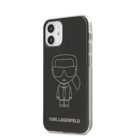 KARL LAGERFELD OUTLINE Védőtok Apple iPhone 12 mini fekete