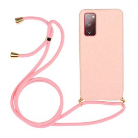 ROPE Huzat zsinórral Samsung Galaxy S20 FE rózsaszín
