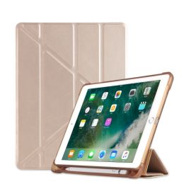 LEATHER Flip tok Apple iPad 9.7 (2018/2017) / iPad Air (1/2) arany