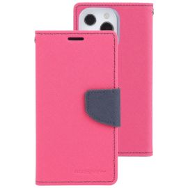 MERCURY FANCY Pénztárca tok Apple iPhone 14 Pro Max sötét rózsaszín