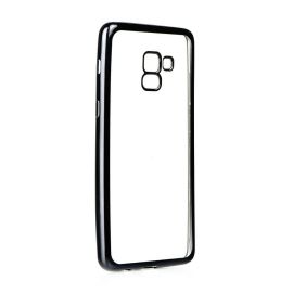 METALLIC Szilikon tok Samsung Galaxy A8+ 2018 (A730) fekete