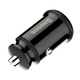 BASEUS GRAIN Autós töltő 2X USB 3.1A fekete