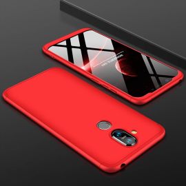 360° védőburkolat Nokia 8.1 piros
