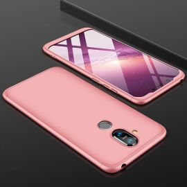 360° védőburkolat Nokia 8.1 rózsaszín telefonhoz