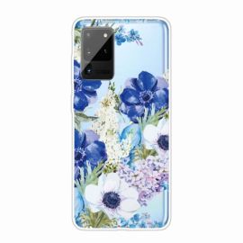ART Szilikon borítás Samsung Galaxy Note 20 BLUE WHITE ROSES