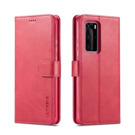 IMEEKE Huawei P40 Pro pénztárcavédő rózsaszín