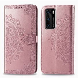 ART Pénztárca borító Huawei P40 ORNAMENT rózsaszín