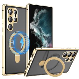 MAGSAFE MAGNETIC TARTÓ Kétoldalas burkolat Samsung Galaxy S22 Ultra 5G arany