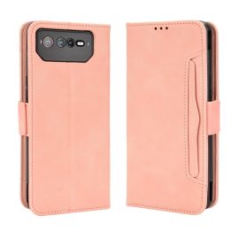 SLOT Pénztárca borító Asus Rog Phone 6 / Rog Phone 6 Pro rózsaszín telefonhoz