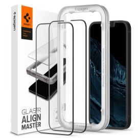 SPIGEN ALM FC 3D üveg Apple iPhone 14 Plus / iPhone 13 Pro Max fekete - 2 db