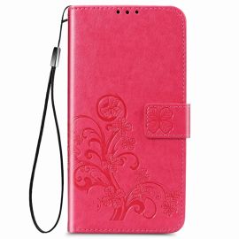 ART Peňaženkový Huzat Xiaomi Poco M3 FLOWER sötét rózsaszínnel