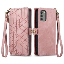 GEOM pénztárca tok Nokia G11 / G21 rózsaszín telefonhoz