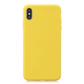 RUBBER Szilikon tok Apple iPhone X S Max sárga