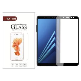 3D Edzett üveg Samsung Galaxy A8 2018 (A530) fekete