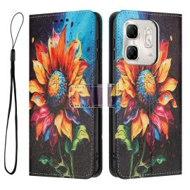 ART Pénztárca tok Infinix Smart 9 HD SUNFLOWER készülékhez