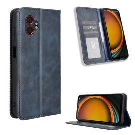 BUSINESS Pénztárca tok Samsung Galaxy Xcover 7 Pro készülékhez, kék