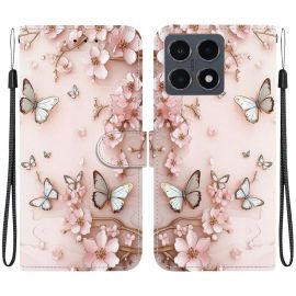 ART Pénztárca tok Xiaomi 15T PINK BUTTERFLY készülékhez
