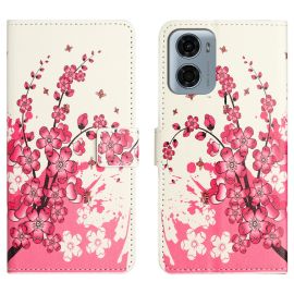 ART Pénztárca tok Motorola Moto G06 / G06 Power PLUM BLOSSOM készülékhez