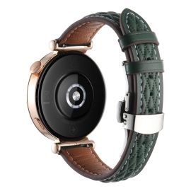 LATTICE BAND Bőr szíj Huawei Watch GT 6 41mm / GT 5 41mm zöld színhez