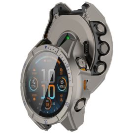PC FULL COVER Műanyag tok üveggel Garmin Tactix 8 47mm TITANIUM-hoz