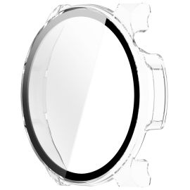 PC FULL COVER Műanyag tok üveggel Xiaomi Amazfit Balance 2-höz átlátszó