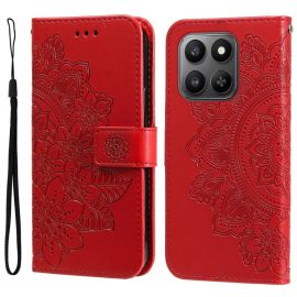 ART MANDALA Pénztárca tok Honor 400 Smart 5G / Honor X7d piros