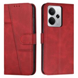 STITCHED Pénztárca tok Realme 14 5G / Realme 14T 5G piros színben