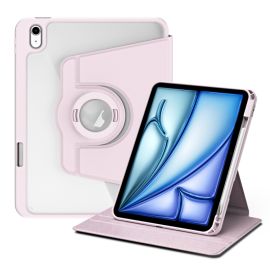 CRYSTAL FLEXI 2 az 1-ben Flip tok a Apple iPad Air 11 2025 / Air 11 2024 számára világos rózsaszín
