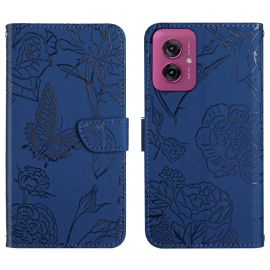 ART BLOSSOM Pénztárcahuzat Motorola Moto-hoz G55 5G kék