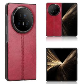 LEATHER Védő tok Honor Magic V5 piros színhez