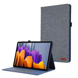 FABRIC Felhajtható tok Samsung Galaxy Tab S9 FE / Tab S10 FE / S10 Lite kék színhez