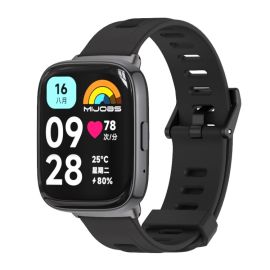 MIJOBS SILICONE Cserélhető heveder Xiaomi Redmi Watch 3 Lite / Redmi Watch 3 aktív fekete