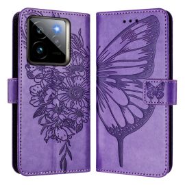 ART BUTTERFLY Tárcahuzat a Realme GT-hez 7 Pro 5G lila
