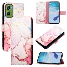 ART MARBLE Pénztárca tok Motorola Moto G06 / G06 Power ROSE GOLD készülékhez