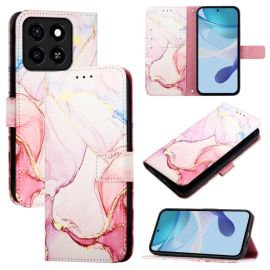 ART MARBLE Pénztárca tok ZTE Blade A35 ROSE GOLD készülékhez
