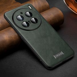 SULADA LEATHER Védőburkolat Vivo X200 Pro 5G zöld