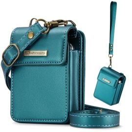 CASEME MINI Pénztárca tok pánttal Samsung Galaxy Z sorozathoz Flip zöld