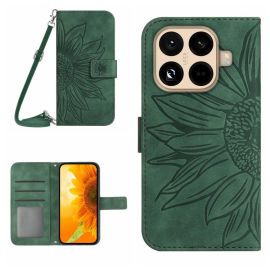 ART SUNFLOWER Pénztárca tok zsinórral Xiaomi 15T Pro zöld készülékhez