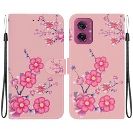 ART Tárcahuzat a Motorola Moto-hoz G55 5G CHERRY BLOSSOM