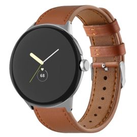 LEATHER Bőrszíj Google Pixel-hez Watch 4 45mm / Pixel Watch 3 45mm barna