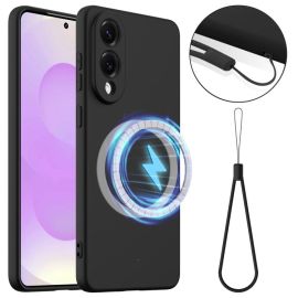 RUBBER MAGSAFE Szilikon tok Samsung Galaxy S25 Edge BLACK készülékhez