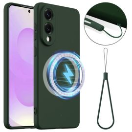 RUBBER MAGSAFE Szilikon tok Samsung Galaxy S25 Edge DARK GREEN készülékhez