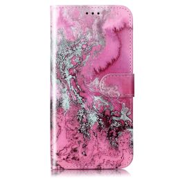 ART Pénztárcahuzat OnePlus 13 5G SÖTÉT PINK MARBLE-hoz