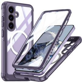 DUAL MAGSAFE Kétoldalas védőburkolat Samsung-hoz Galaxy S25 5G lila