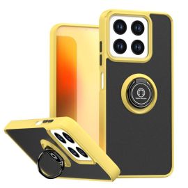 SHADOW Védő tok tartóval ZTE Blade A35 sárga