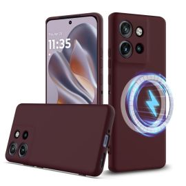 RUBBER MAGSAFE Szilikon borítás Motorola Edge 50 Neo-hoz / ThinkPhone 25 PLUM COLOR