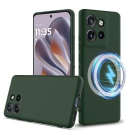 RUBBER MAGSAFE Szilikon borítás Motorola Edge 50 Neo-hoz / ThinkPhone 25 DARK GREEN